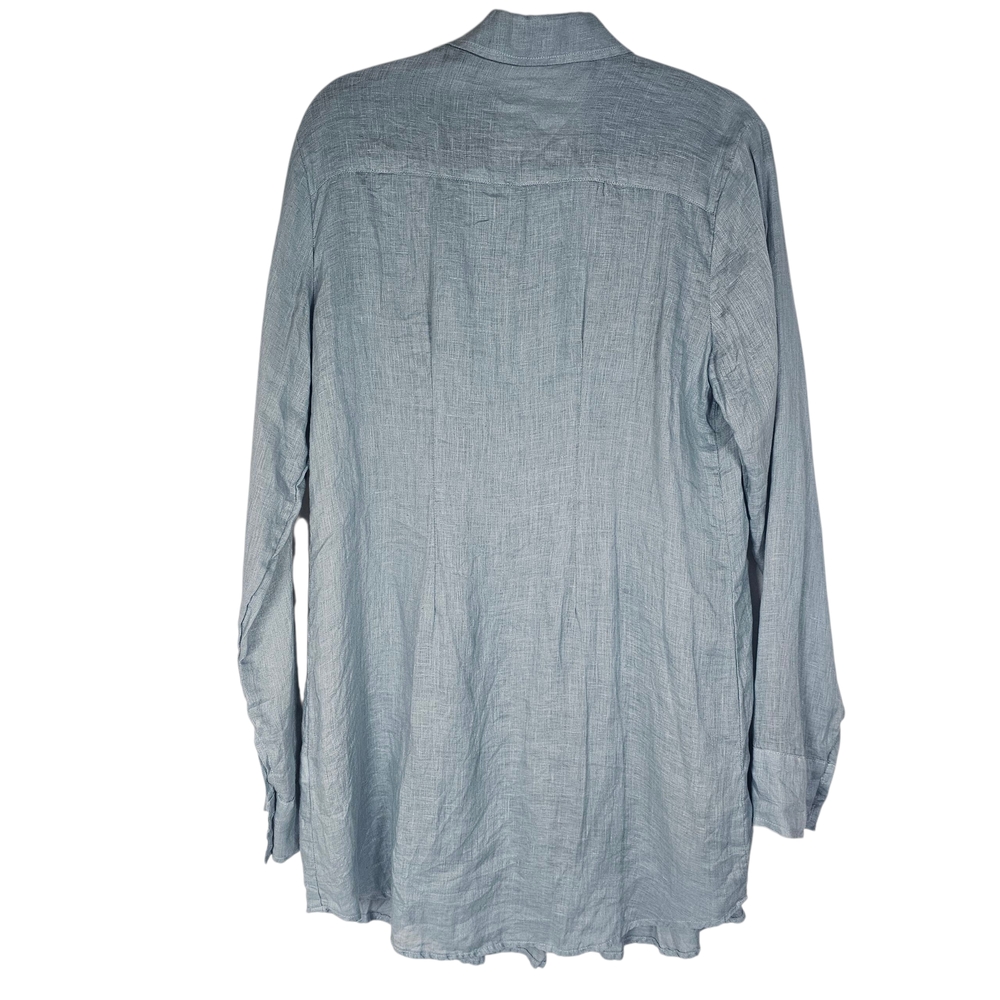 CP Shades 100% Linen, Lined Pin-tuck Shirt/Dress Size M - Picture 4 of 9